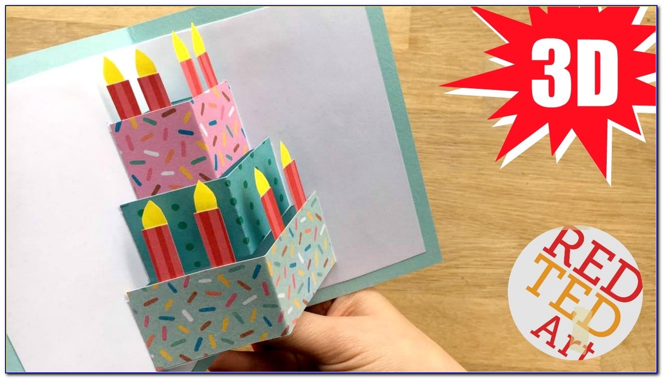 Easy Pop Up Greeting Cards For Birthday