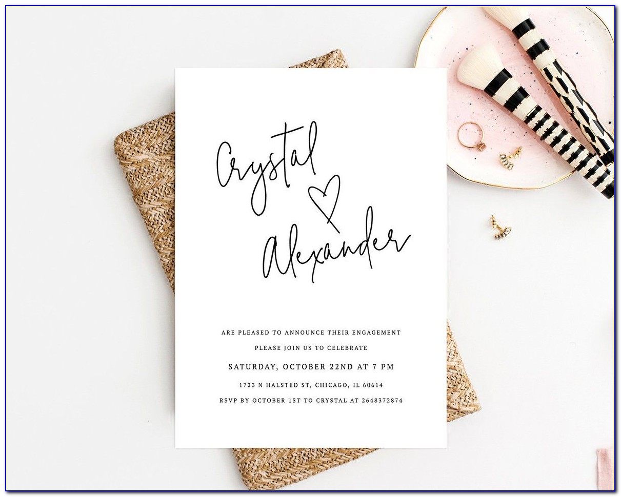 Engagement Ceremony Cards Templates