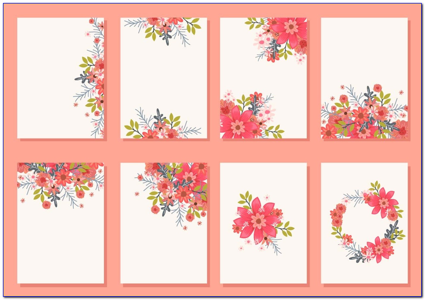 Floral Invitation Card Background