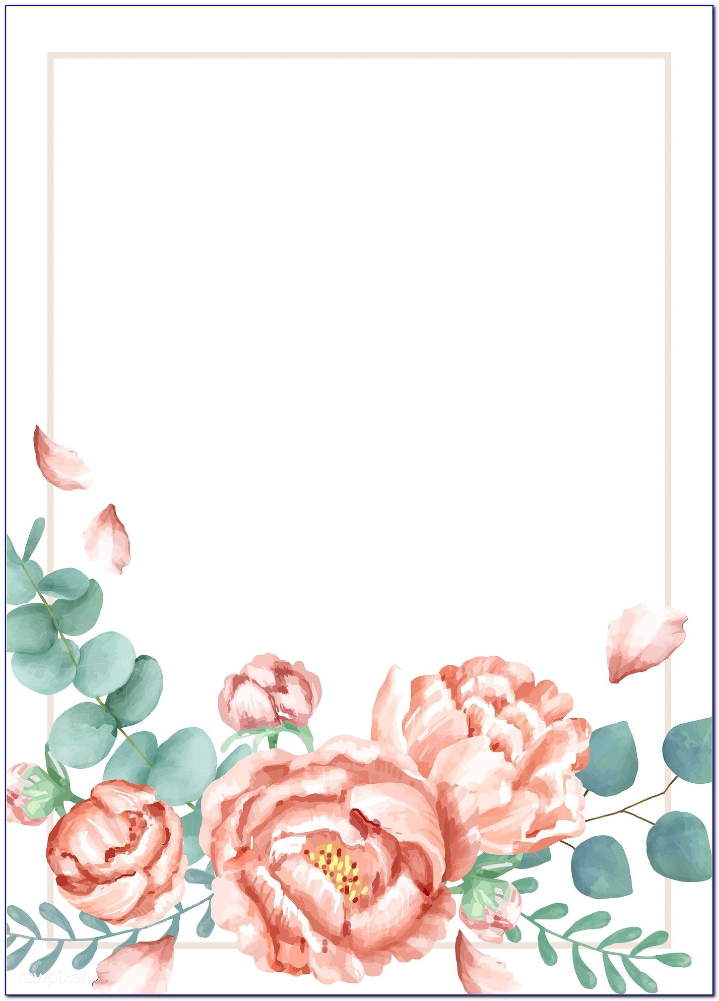 Floral Invitation Card Free