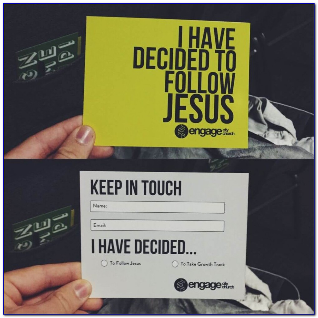 Free Church Visitor Card Template Downloads