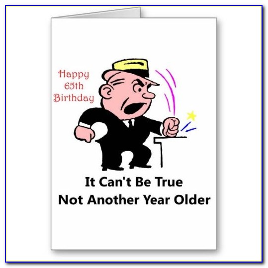 Free Funny 65th Birthday Cards