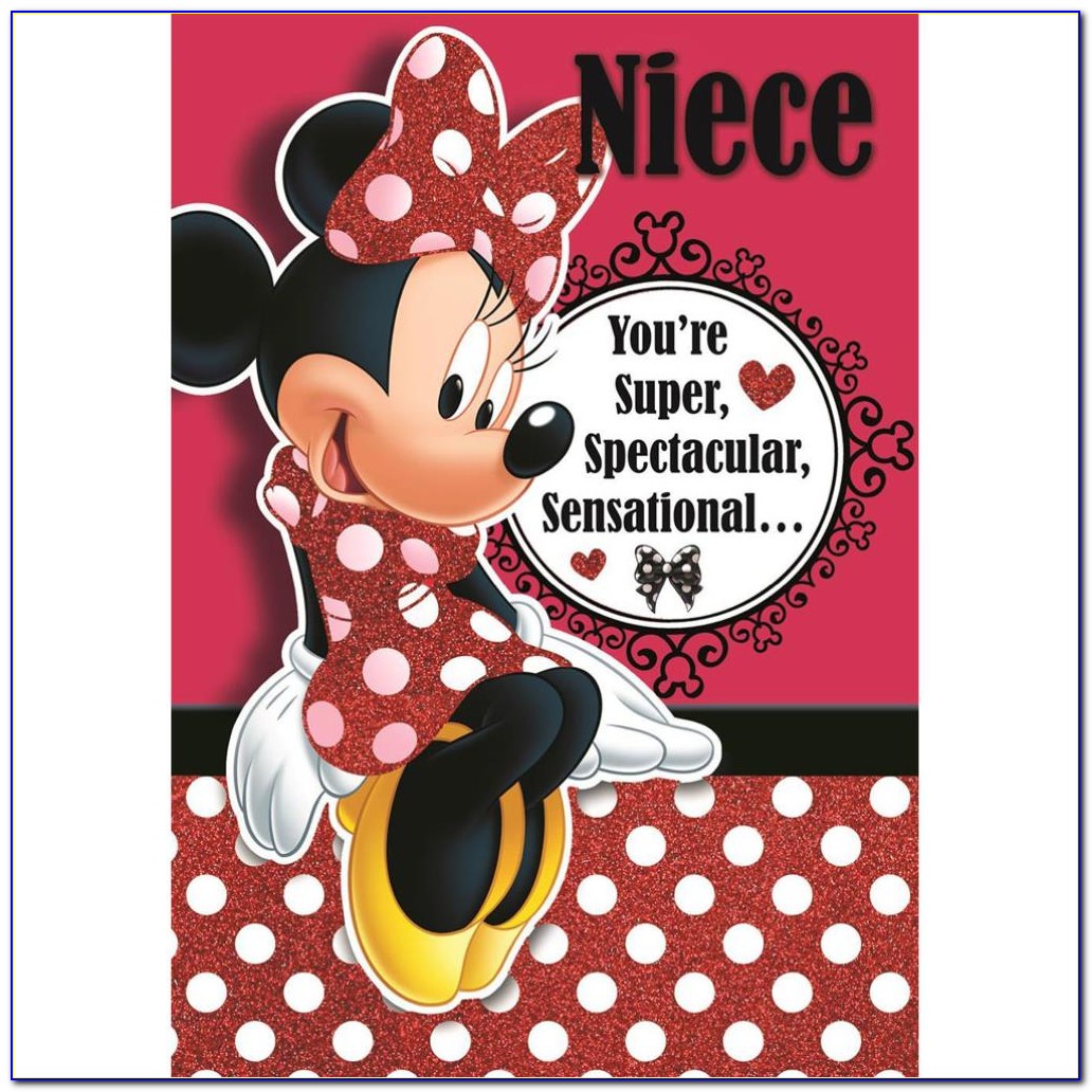 Free Minnie Mouse Birthday Card Template