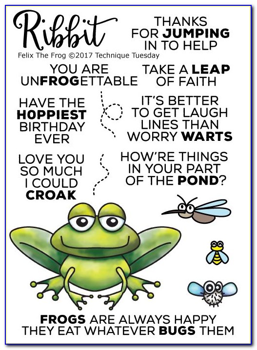 Frog Birthday Card Sayings