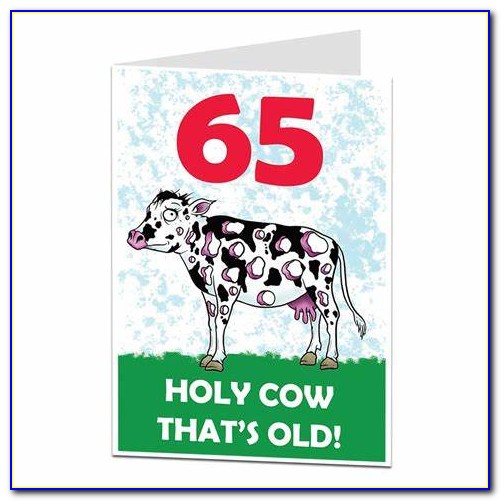 Funny 65th Birthday Card Messages