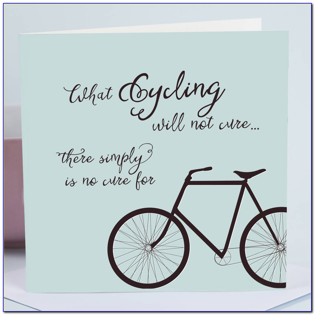 Funny Bicycle Birthday Cards