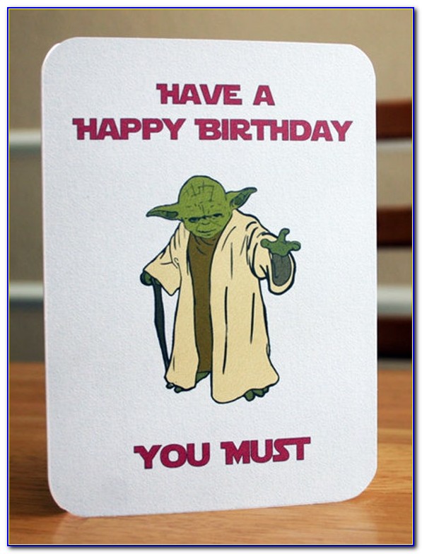 Funny Star Wars Birthday Card Printable