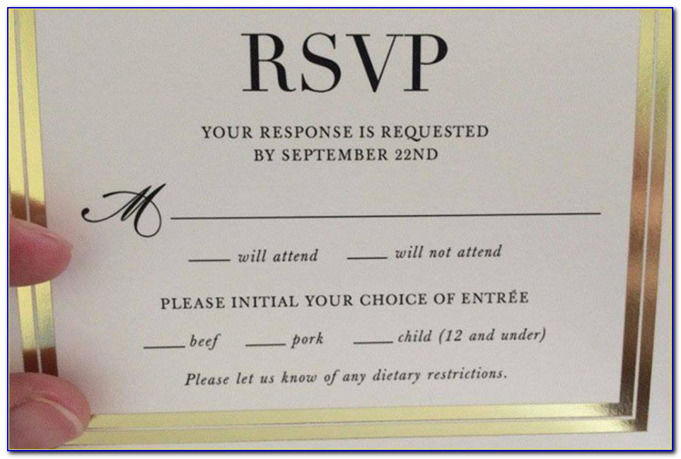 Funny Wedding Response Card Wording Ideas