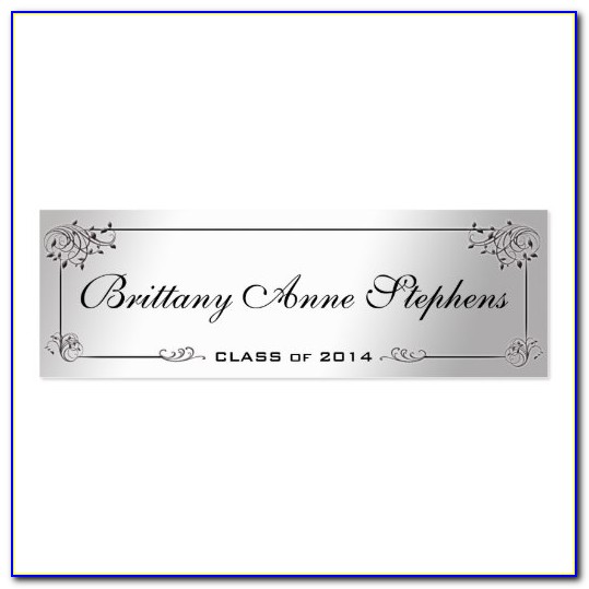 Graduation Name Card Inserts Template