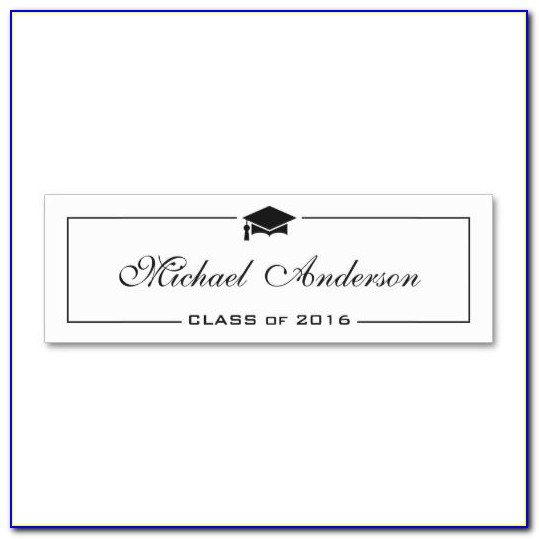 Graduation Name Cards Template Word
