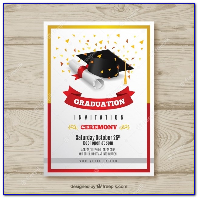 Graduation Party Invitation Card Design