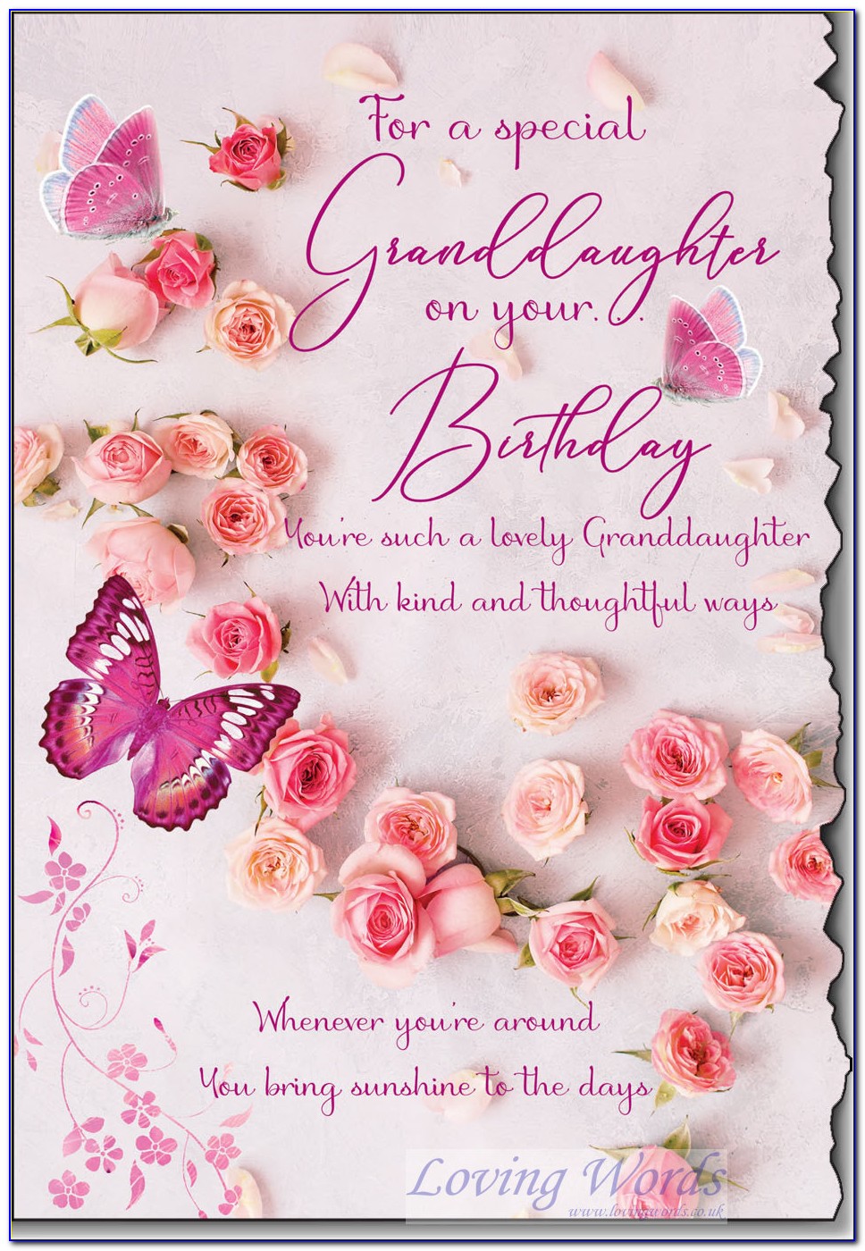 Great Granddaughter Birthday Card Verses
