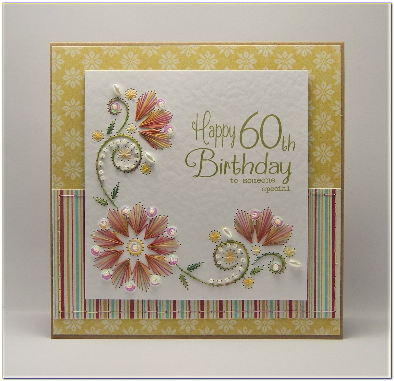 Handmade 60th Birthday Cards Ebay