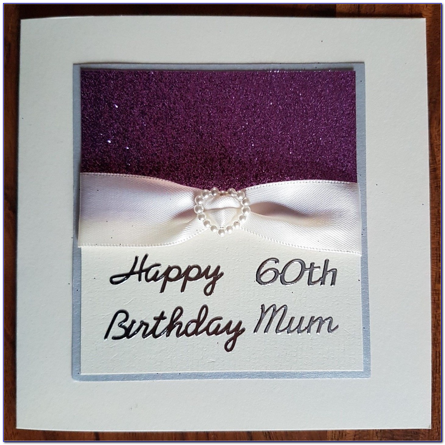 Handmade 60th Birthday Cards For Sister
