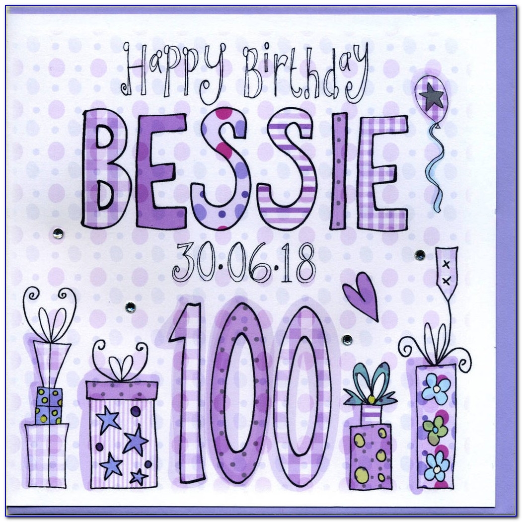 Happy 100th Birthday Cards Printable