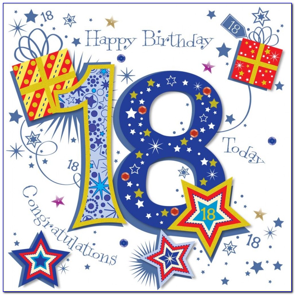 Happy 18th Birthday Card For Fb