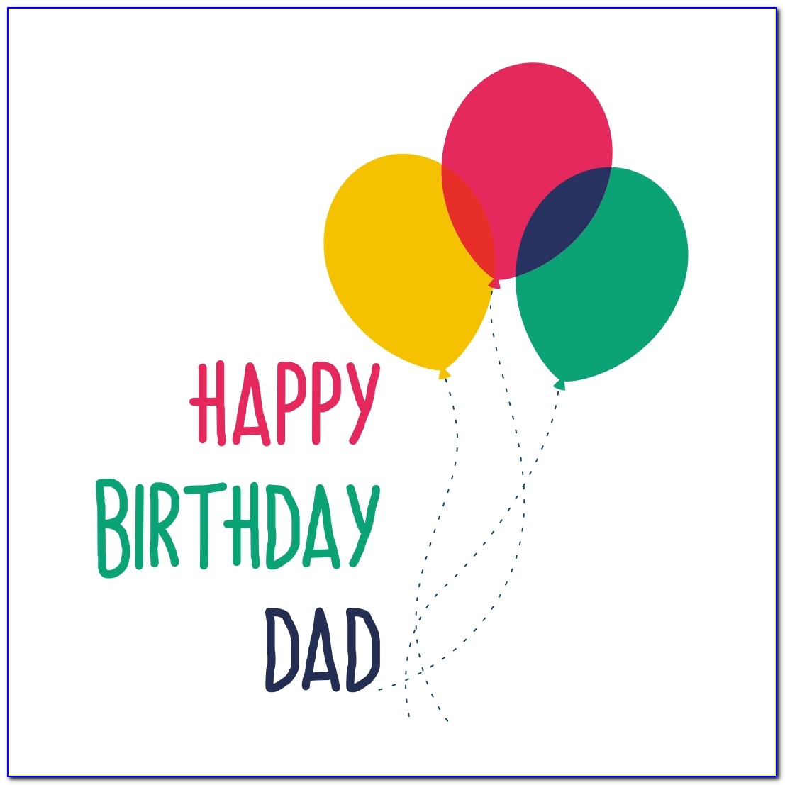 Happy Birthday Dad Cards Printable