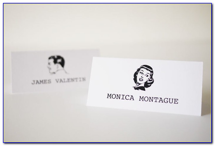 His And Hers Place Card Template