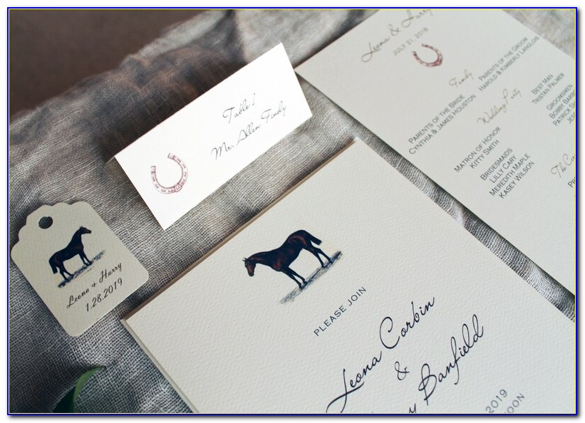 Horseshoe Wedding Place Card Holders