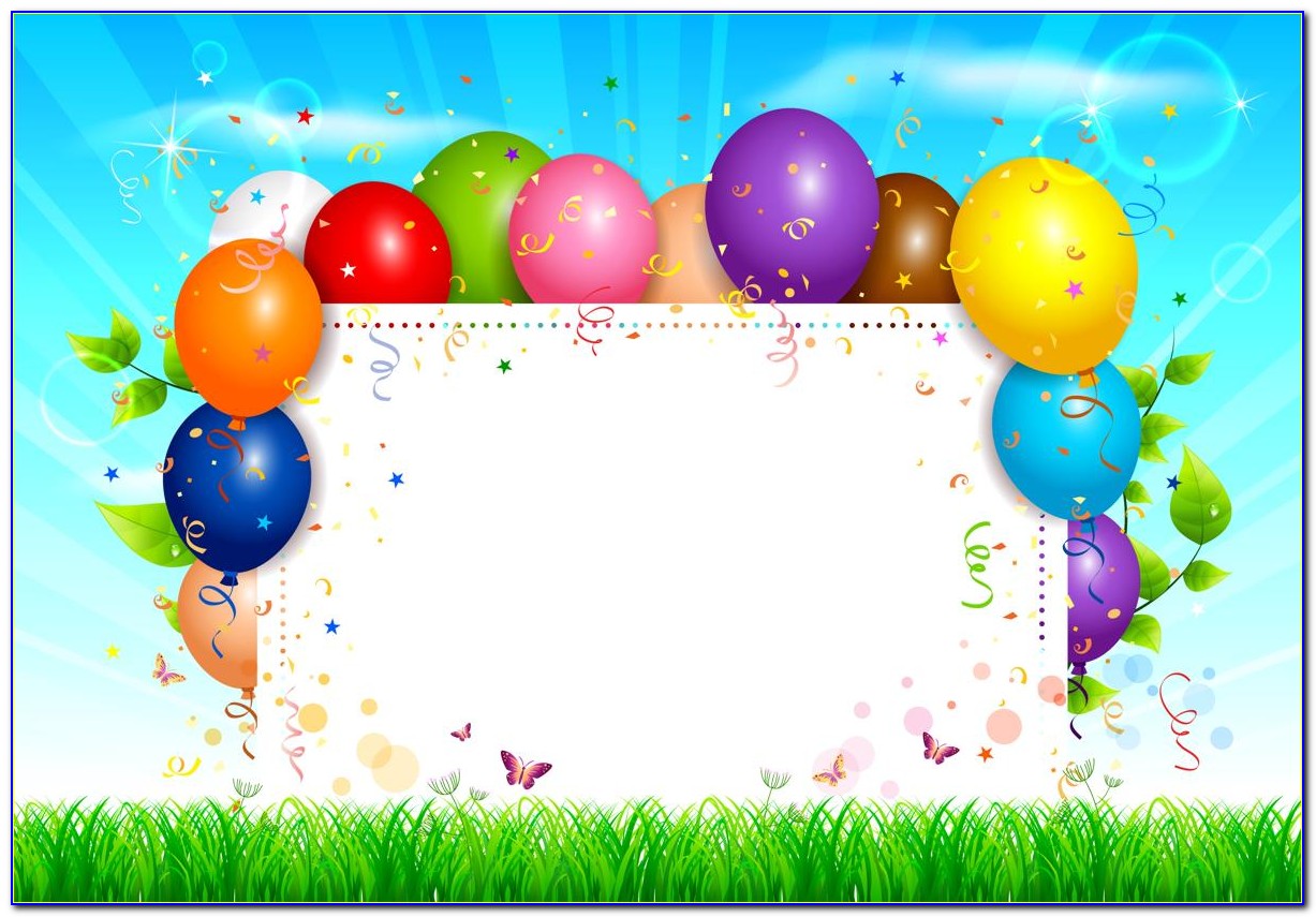 Hot Air Balloon Invitation Card