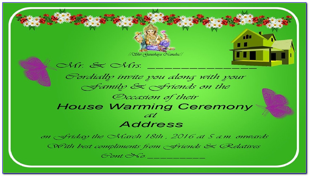Housewarming Invitation Cards Psd Free Download