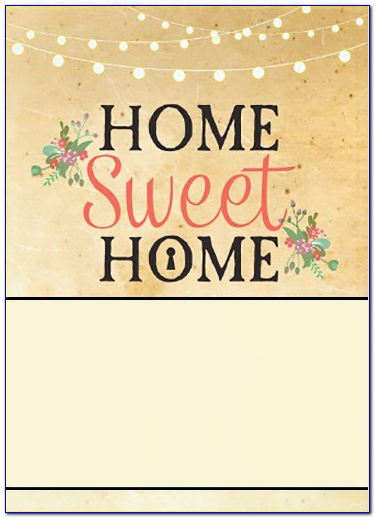 Housewarming Party Invitation Card Template