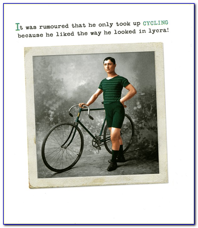 Humorous Cycling Birthday Cards