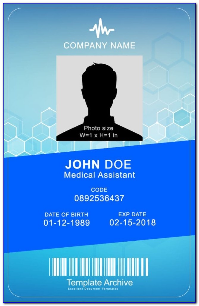 Id Card Template Word Software