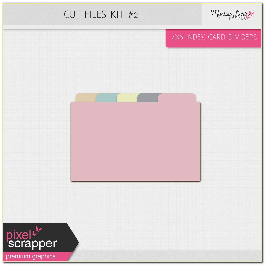 Index Card Tab Divider Template