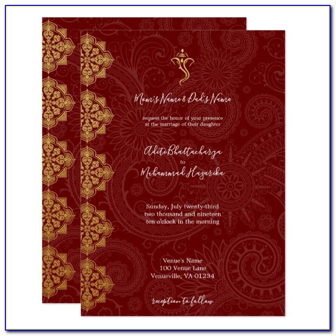 Indian Wedding Invitation Cards Brampton