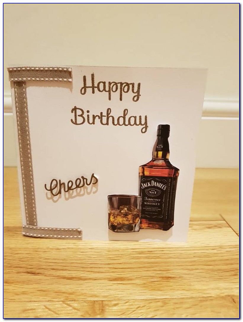 Jack Daniels Happy Birthday Card