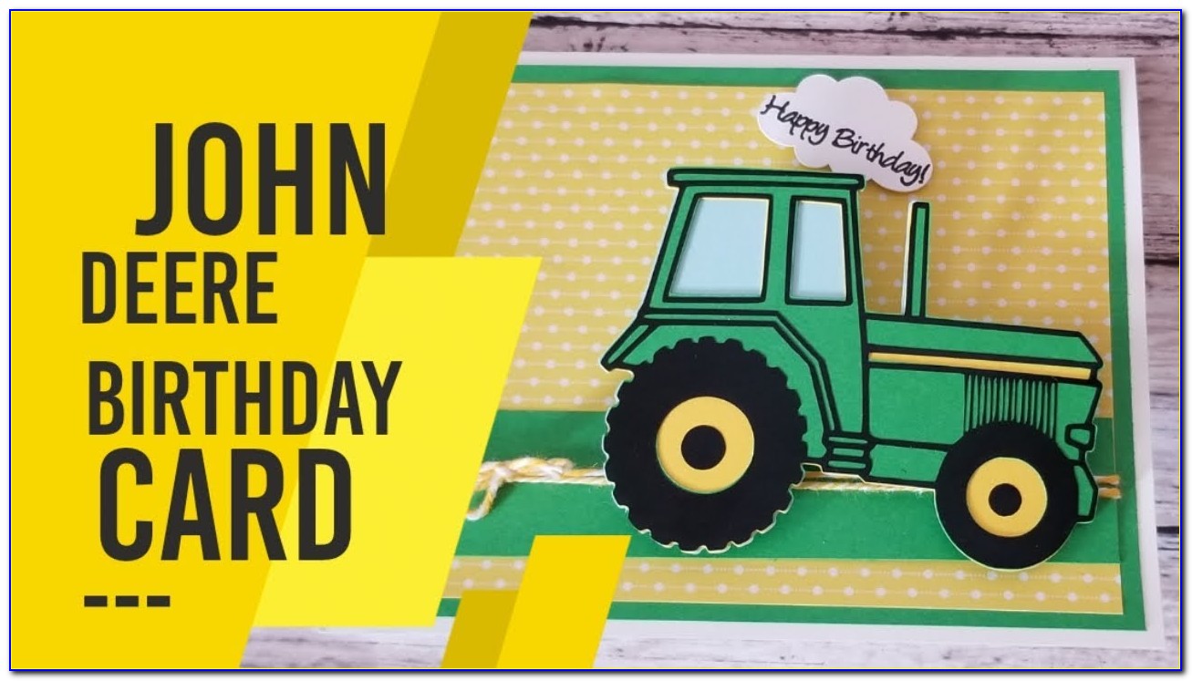 John Deere Tractor Birthday Cards