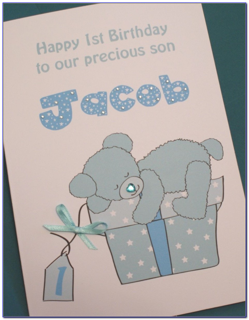 Large Granddaughter 1st Birthday Card