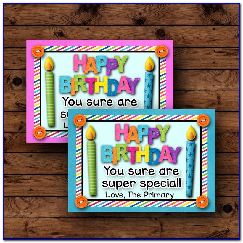 Lds Missionary Birthday Cards