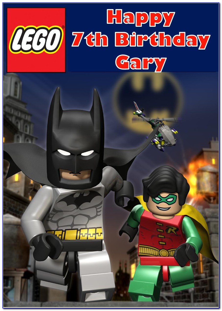 Lego Batman Birthday Card Uk