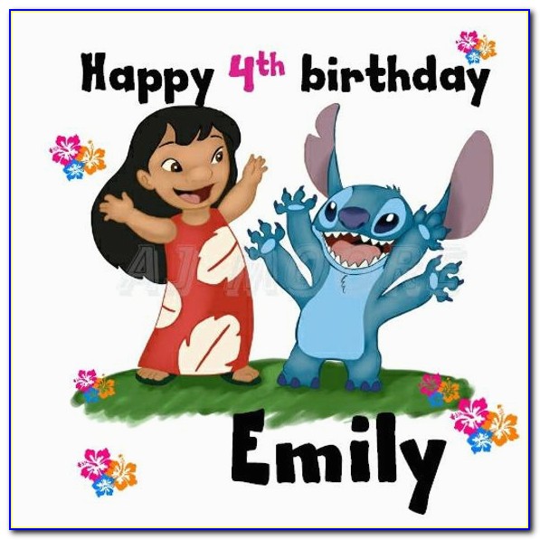 Lilo And Stitch Birthday Card Uk