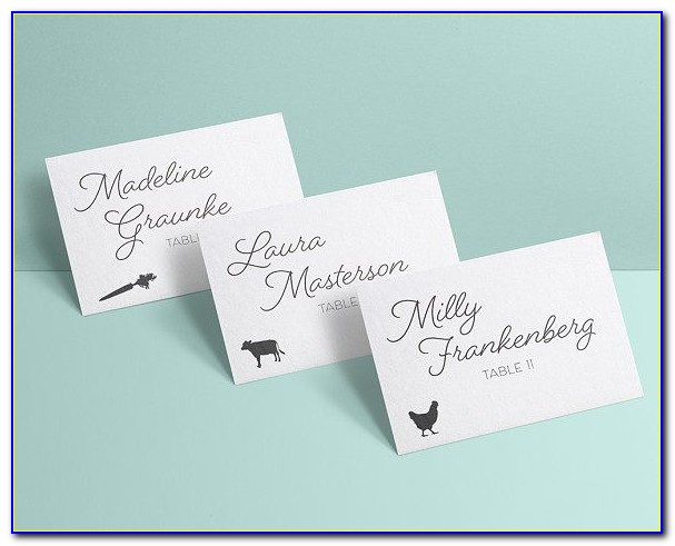 Meal Choice Stickers For Wedding Place Cards
