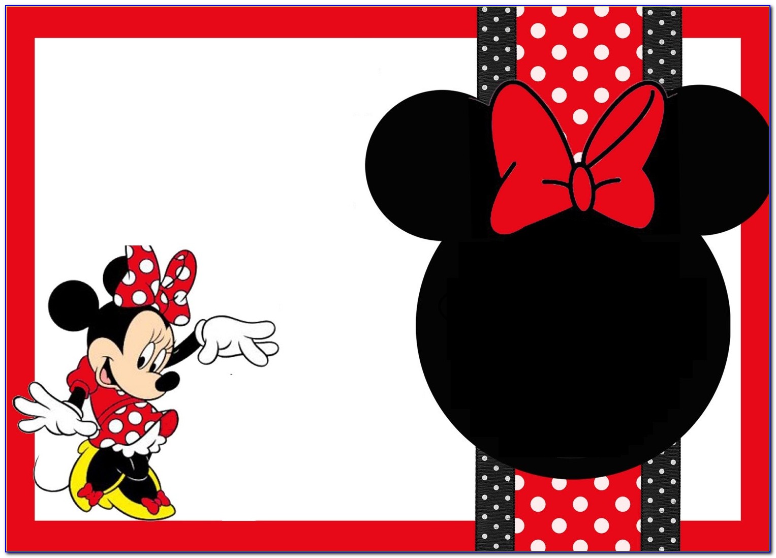 Mickey And Minnie Mouse Birthday Card
