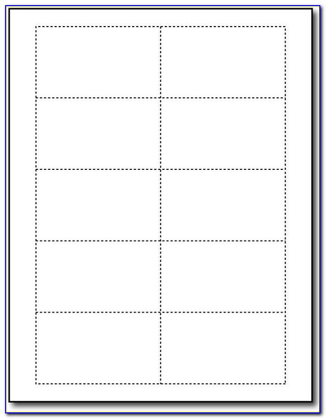 Ms Word 4x6 Index Card Template