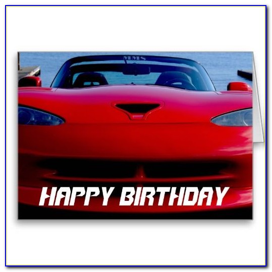 Muscle Car Birthday Cards
