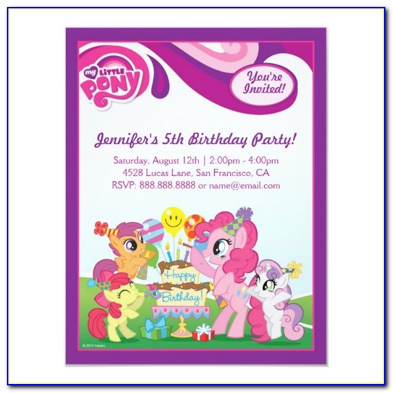 My Little Pony Birthday Card Uk