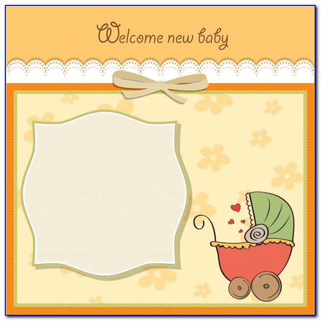 New Baby Greeting Card Template