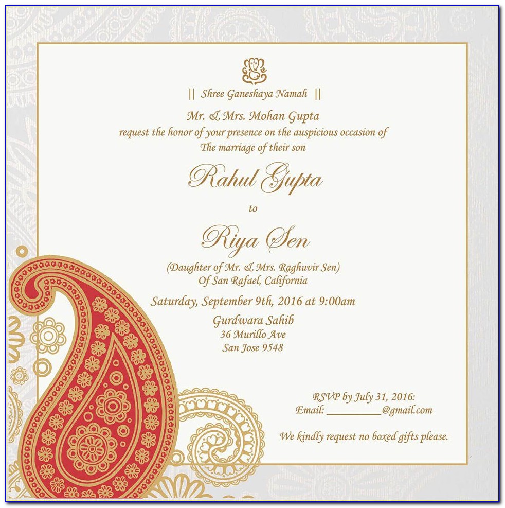 Personal Wedding Invitation Cards Wordings In English
