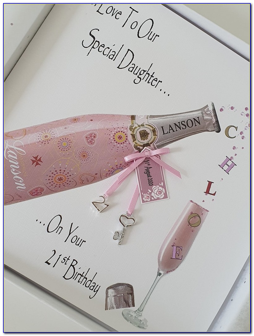 Personalised 21st Daughter Birthday Cards