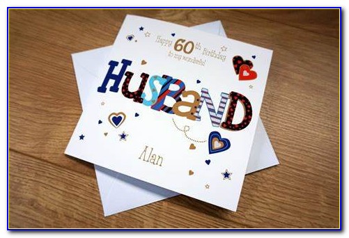 Personalised 60th Birthday Card For Husband
