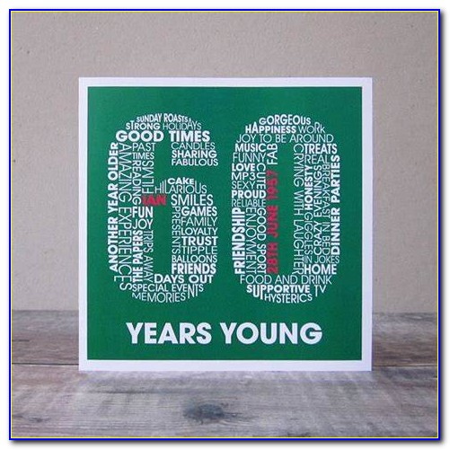 Personalised 60th Birthday Card Male
