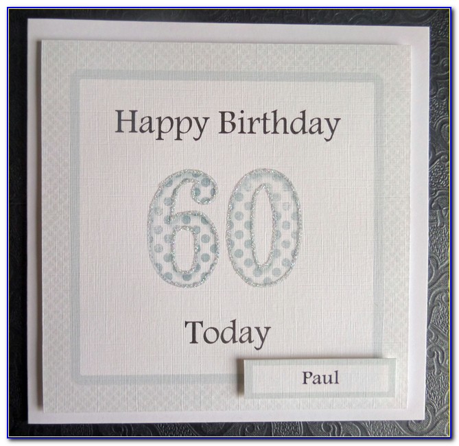 Personalised 60th Birthday Card With Photo