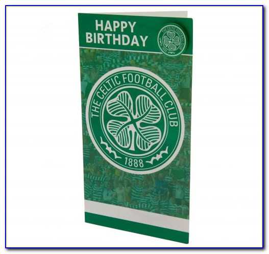 Personalised Celtic Fc Birthday Cards