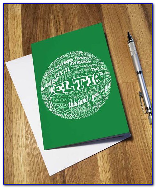 Personalised Celtic Football Birthday Cards