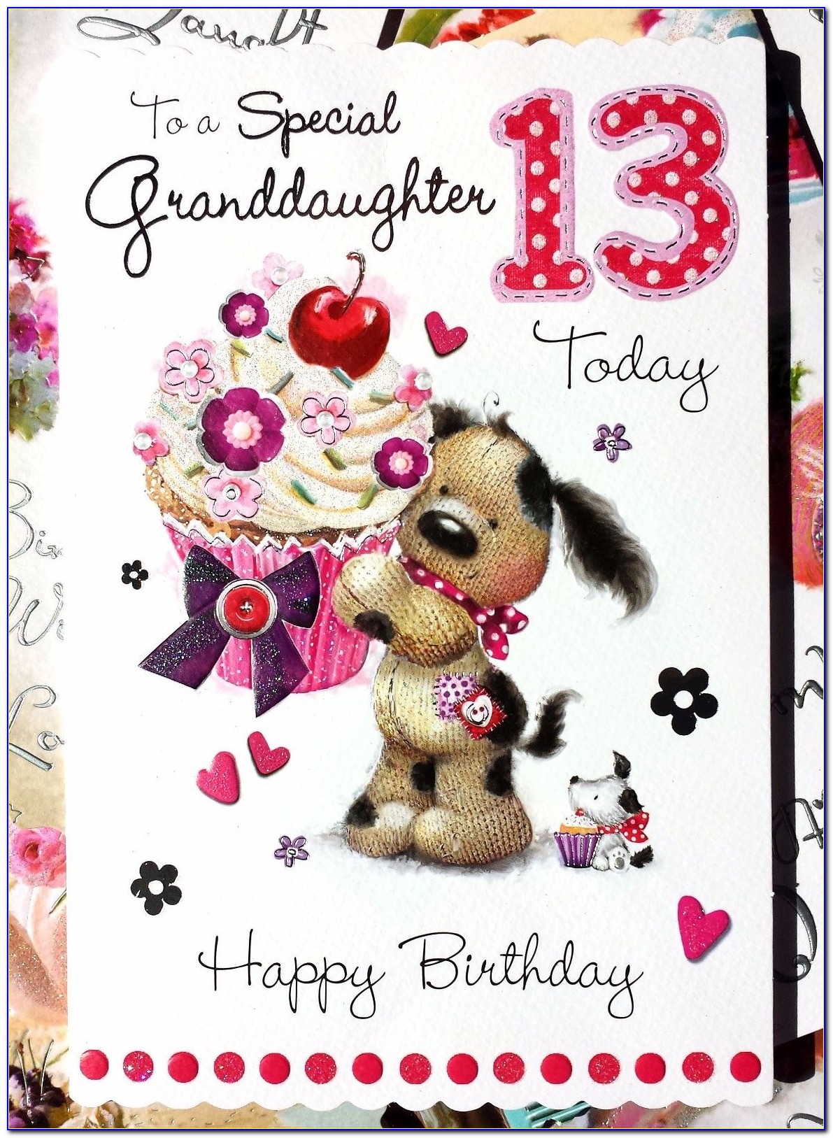 Personalised Granddaughter 13th Birthday Cards